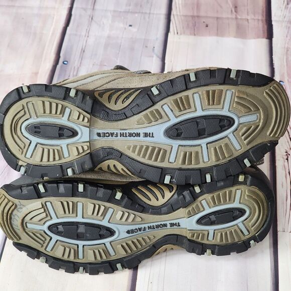 The North Face Women's Hiking Shoes X2 Size 8.5 Gray Blue Suede Lace Up Air Flow - Picture 7 of 8